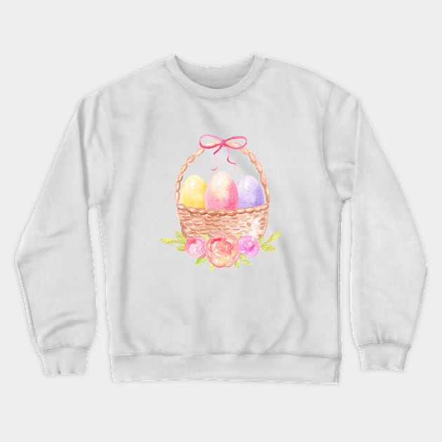 Easter basket Crewneck Sweatshirt by DreamLoudArt